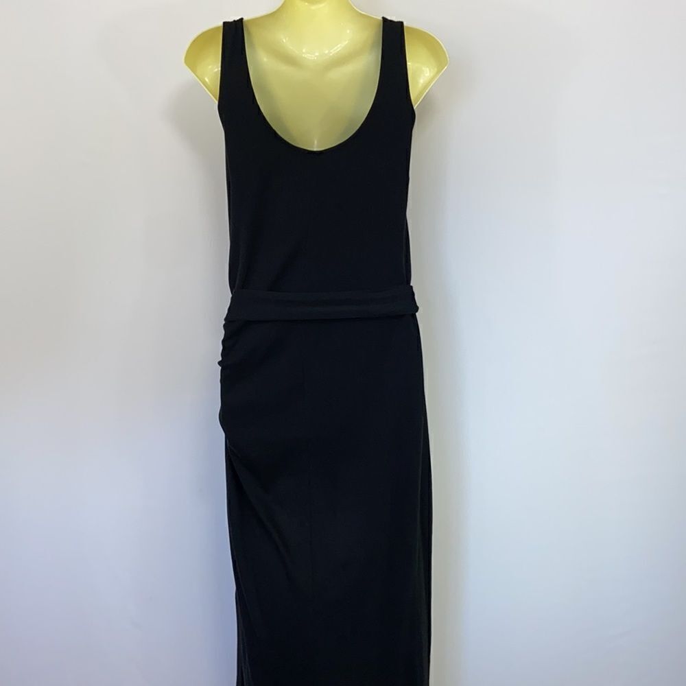 Vince Dress Maxi Black Wrap Nwot Sz Sm - Picture 8 of 9